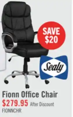 The Brick Sealy Fionn 30.5 Adjustable Office Chair - Black offer