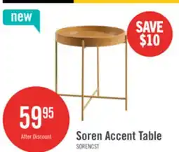 The Brick Soren 20 Accent Table - Honey Walnut offer