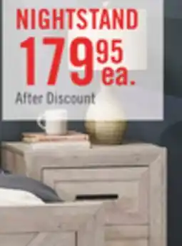 The Brick Lark Bedside 2-Drawer Nightstand, 24W x 26H - Rustic White offer