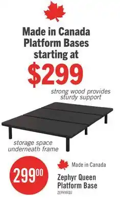The Brick Zephyr Queen Platform Base offer