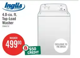 The Brick Inglis 4.0 Cu. Ft. Top-Load Washer - White - ITW4871FW offer