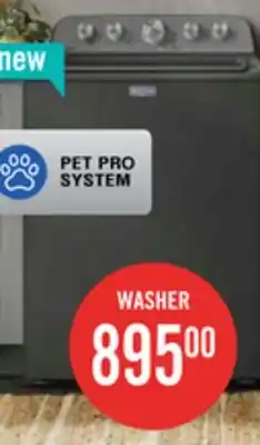 The Brick Maytag 5.4 Cu Ft. Top Load Agitator Washer and 7.0 Cu. Ft. Electric Dryer Volcano Black - MATL565B offer