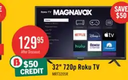 The Brick MAGNAVOX 32 HD Ready Roku Smart TV offer