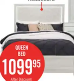 The Brick Vida Panel Bed with Headboard & Frame, Sand - Queen Size offer