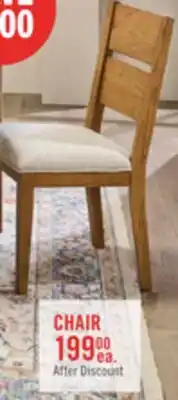 The Brick Lotus Dining Chair with Polyester Fabric, Wood, Slat-back - Natural offer