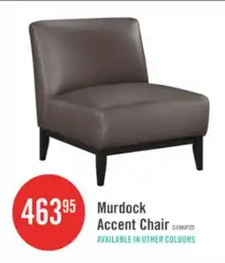 The Brick Murdock Accent Chair Dark Brown Leather offer