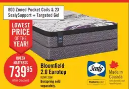 The Brick Sealy Posturepedic Bloomfield 2.0 Eurotop Queen Mattress offer