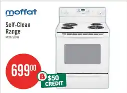 The Brick Moffat 30 Free Standing Self Clean Electric Range - MCB757DMWW offer