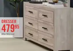 The Brick Lark Bedroom 6-Drawer Dresser, 58W x 35H - Rustic White offer