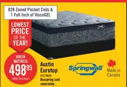 The Brick Springwall Austin Eurotop Medium Queen Mattress offer