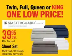 The Brick Masterguard Ultra Advanced 4-Piece Queen Sheet Set - Grey offer