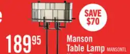 The Brick Manson 24 Tiffany Style Hand-Blown Glass Table Lamp offer