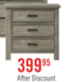 The Brick Levi Bedside 3-Drawer Dresser, 30W x 30H, Wood - Drift Grey offer