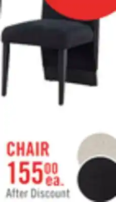 The Brick Vega Dining Chair with Polyester Fabric, Wood, Channeled Tufting - Black offer