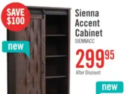 The Brick Sienna 33.5 Accent Storage Cabinet with Sliding Door - Dark Oak offer