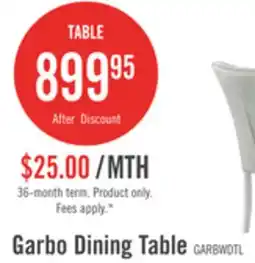 The Brick Garbo Dining Table with Glass Insert, Pedestal Base, Glam, 78.75W - White offer