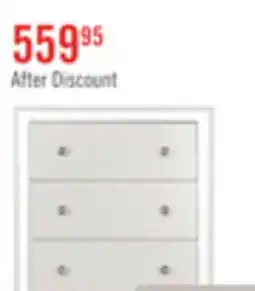 The Brick Halo Bedroom Chest of Drawers with LED Light, 4-Drawer, 32W x 48H, Glam - White offer