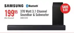 The Brick SAMSUNG B-Series 2.1 Channel Soundbar with Wireless Subwoofer (HW-B550F/ZC) offer