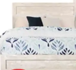 The Brick Arbor Panel Bed, Driftwood White - Queen Size offer