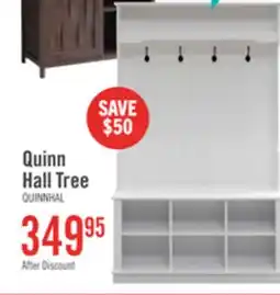 The Brick Quinn 39.75 Hall Tree with Shoe Storage - Matte White offer