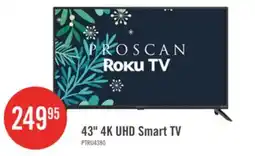 The Brick Proscan 43 LED 4K UHD Smart Roku TV (PTRU4380) offer