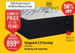 The Brick Serta iComfort Hybrid ProHD Vanguard 3.0 Eurotop Queen Mattress offer