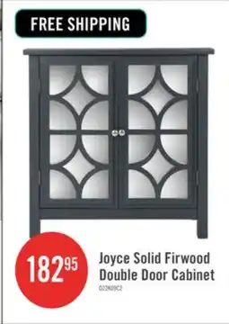 The Brick Joyce Solid Firwood Double Door Cabinet With Mirrored Finish,charcoal Grey Accent Cabinet offer