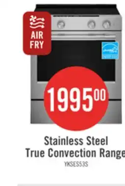 The Brick KitchenAid 30 5.3 Cu. Ft. Electric Range Fingerprint Resistant Stainless Steel - YKSES530SPS offer