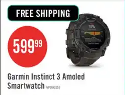 The Brick Garmin Instinct 3 Amoled Smartwatch 50 Mm - Rugged Militart Spec 810, Compass, Barometric Altimeter offer