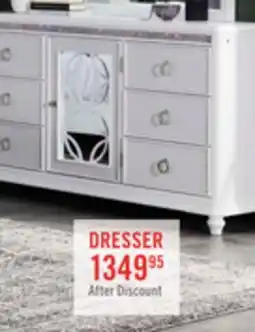 The Brick Ava Bedroom 7-Drawer Dresser with LED Light, 67W x 39H, Glam - White offer