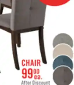 The Brick Chelsea Dining Chair with Linen-Look Fabric - Brown offer