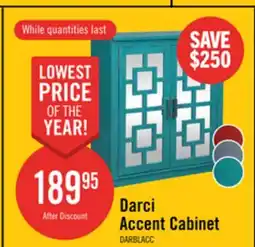 The Brick Darci 31.5 Accent Cabinet with Mirrored Doors - Blue offer