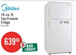 The Brick Midea 18 Cu. Ft. Top-Freezer Refrigerator - MRT18S4AWW offer