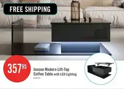 The Brick Jonson Modern Lift-top Coffee Table With Led Lighting,high-gloss Black offer