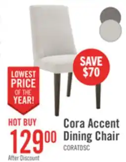 The Brick Cora Dining Chair with Polyester Fabric - Taupe offer