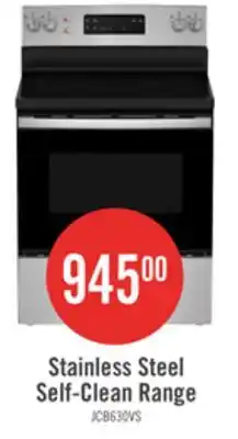 The Brick GE 5 Cu. Ft. Electric Range with Self Clean and 4 Burners - Stainless Steel - JCB630SVSS offer