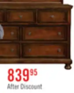 The Brick Chelsea Bedroom 7-Drawer Dresser, 60W x 38H - Cherry Brown offer