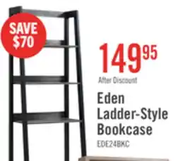 The Brick Eden 24 Ladder Style Open Bookcase with Drawer - Grey offer