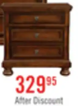 The Brick Chelsea Bedside 3-Drawer Nightstand, 28W x 28H - Grey offer