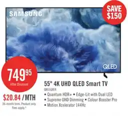 The Brick SAMSUNG 55 Q8F QLED AI 4K UHD Smart Tizen OS TV (QN55Q8FAAFXZC) - 2025 Model offer