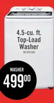 The Brick Midea 4.5 Cu. Ft. Top Load Agitator Washer White - MLTW45A2BWW offer