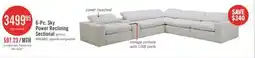 The Brick Sky Modular 6-Piece Fabric Power Reclining Sectional with Reclining Armless Chair - Nathan Wheat offer
