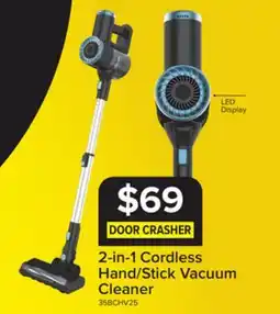 Leon's 2-IN-1 Cordless Hand/Stick Vacuum Cleaner - Grey, Blue offer