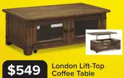 Leon's London 50 Lift-Top Coffee Table - Natural Pine offer