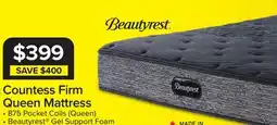 Leon's Beautyrest Countess Tight Top Firm Queen Mattress offer
