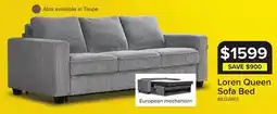 Leon's Loren Queen Sofa Bed - Grey offer