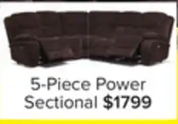Leon's Maxwell 5-Piece Power Reclining Sectional - Brown offer