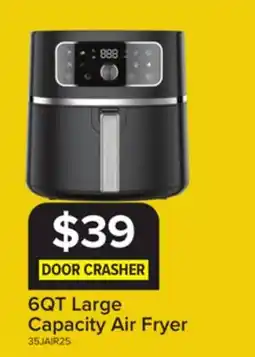 Leon's 5.7L / 6QT Large Capacity Air Fryer offer