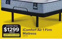 Leon's Serta iComfort AIR 1 Firm 11.5 offer