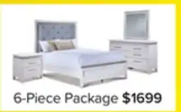 Leon's Reflections 6 - Piece Queen Bedroom Package - White offer